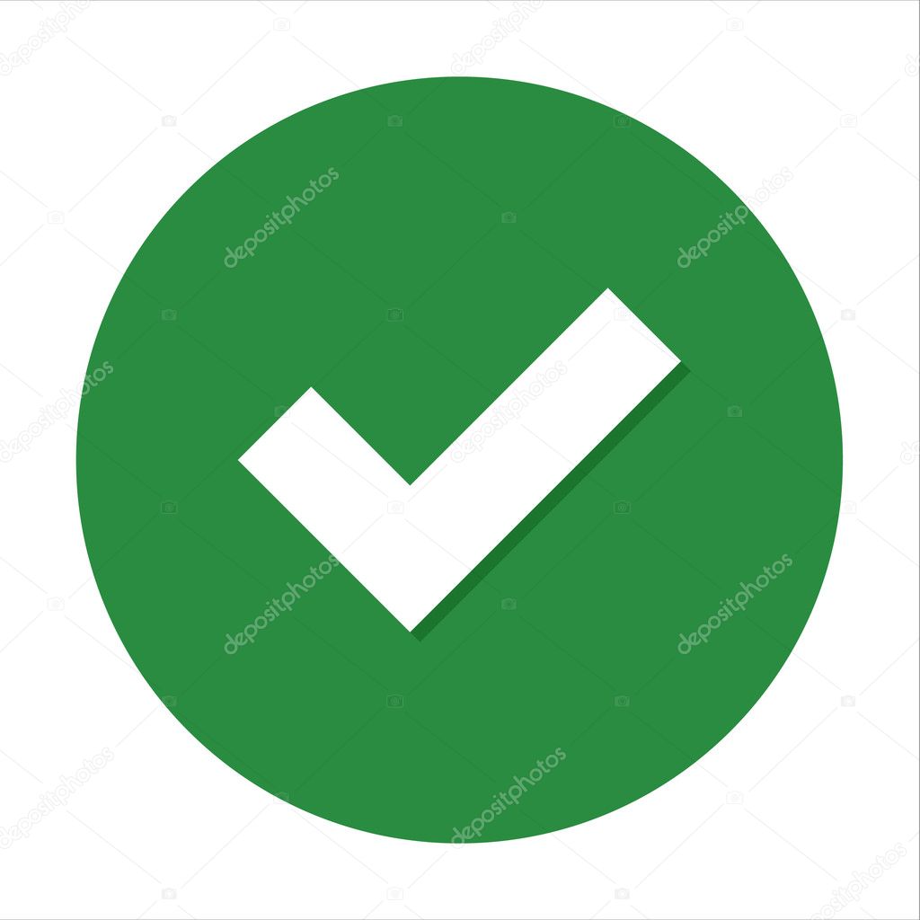 Flat icon checkmark