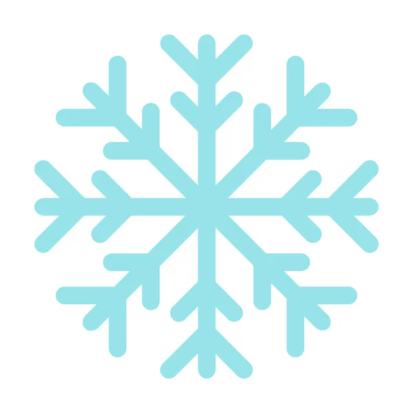 Icône plate flocons de neige — Image vectorielle