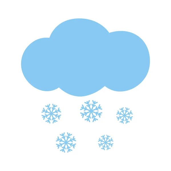 Cloud and snow — Stock Vector