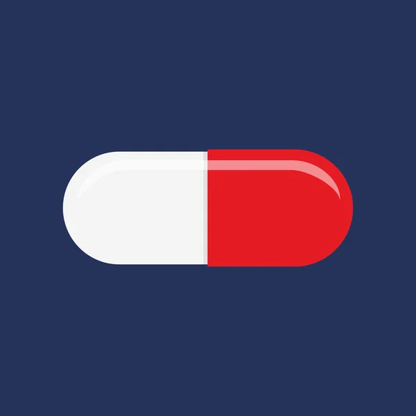 Flat icon pill. — Stock Vector