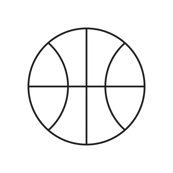 线图标篮球球 — 图库矢量图片