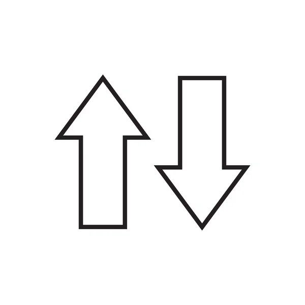 Flechas arriba y abajo — Vector de stock