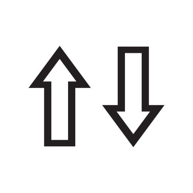 yukarı ve aşağı okları