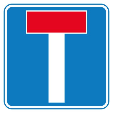 Hayır yol işaret