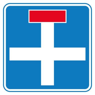Hayır üzerinden karayolu trafik işaretleri