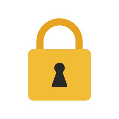 Düz simgesi bir kilit