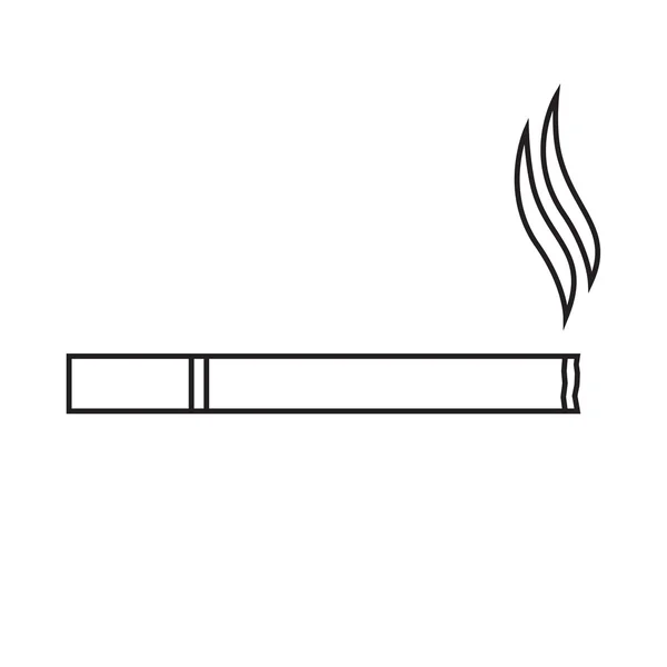 Liniensymbol Zigarette — Stockvektor