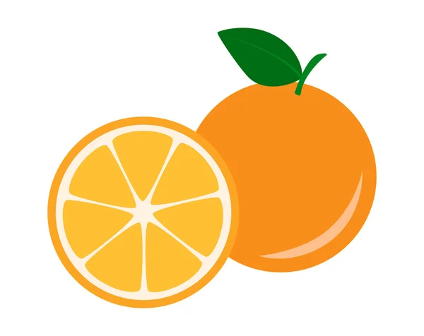 Flaches Symbol orange — Stockvektor