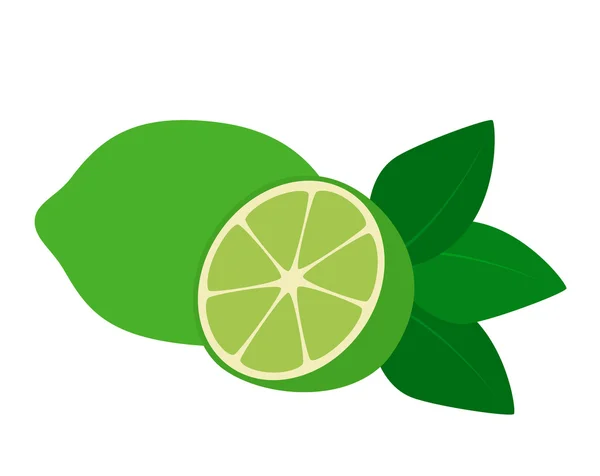 Icône plate lime — Image vectorielle