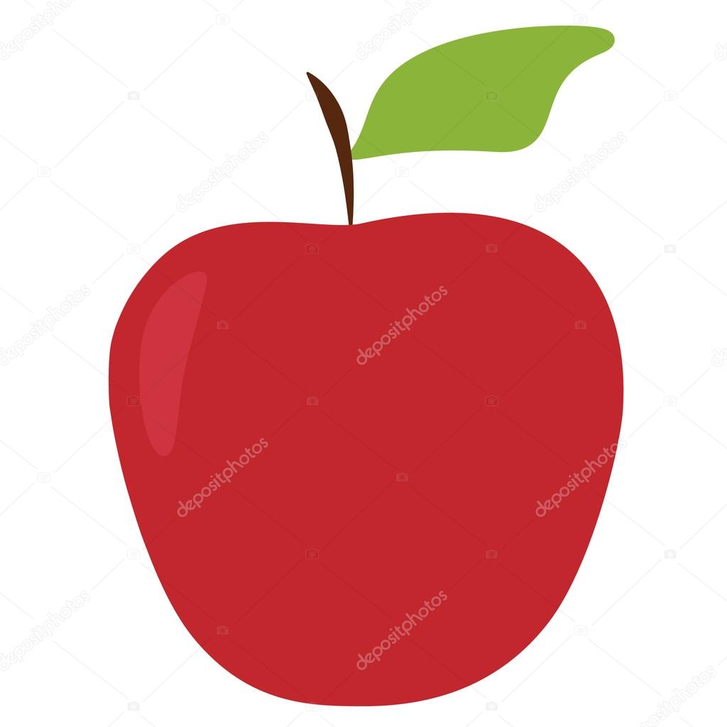 Icon red apple