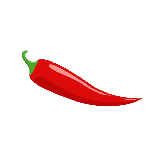 Chili peppar på en vit bakgrund — Stock vektor