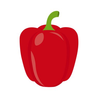 Düz simgesi kırmızı biber.