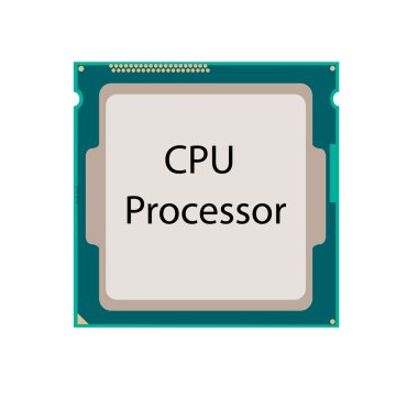 Merkezi işlem birimi. CPU vektör çizim