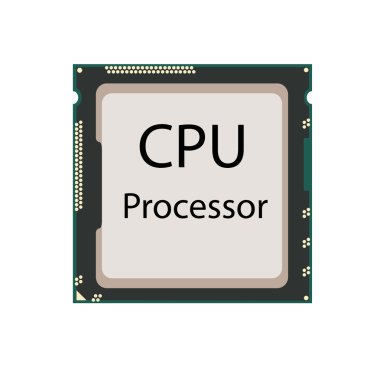 Merkezi işlem birimi. CPU vektör çizim