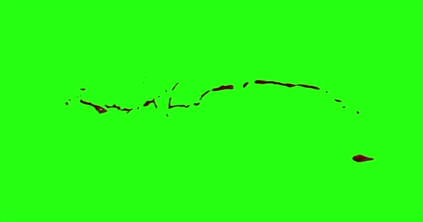 Le sang éclate de flou. 