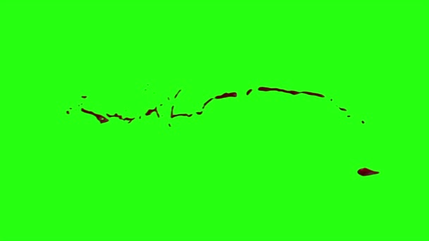 Le sang éclate de flou. 