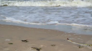 Kumsal, kum ve deniz dalgaları