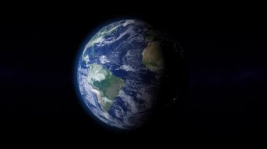 Planet Earth atmosfer ile döner