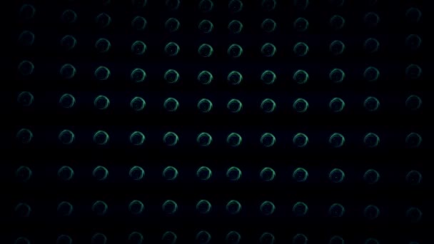 Muur van knipperende lichten — Stockvideo