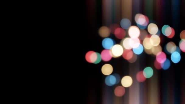 Luzes coloridas Bokeh — Vídeo de Stock