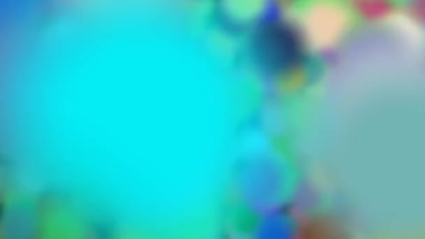 Stora färgade bubblor bakgrund — Stockvideo
