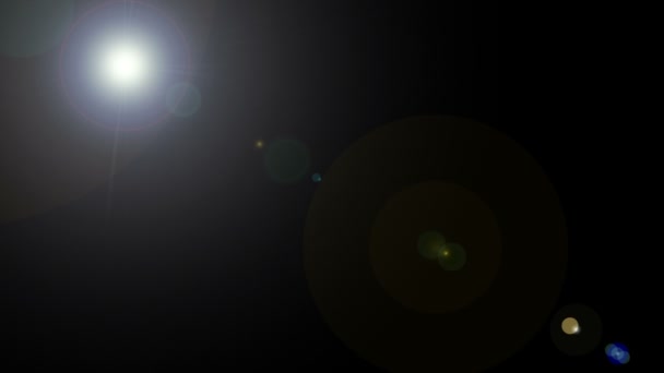 Lens Flare köşegen — Stok video