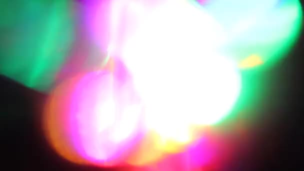 Glazen lichtlekken — Stockvideo