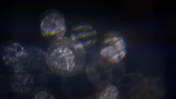抽象ガラスの光漏れ — ストック動画