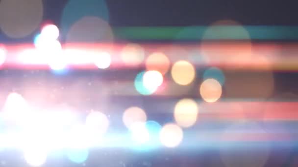 Renkli Bokeh ışıkları — Stok video