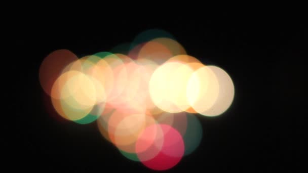 Renkli Bokeh ışıkları — Stok video