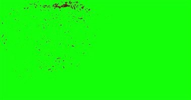 Kan ağır çekimde patladı.