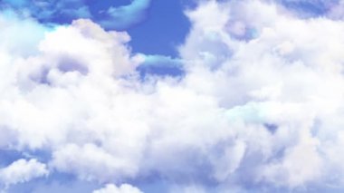 Mavi gökyüzündeki bulutlar