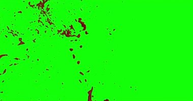 Kan ağır çekimde patladı.