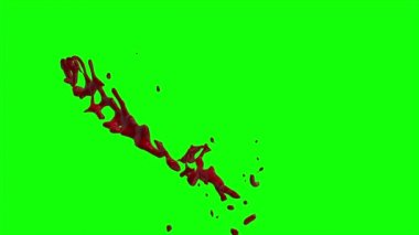 Kan ağır çekimde patladı.