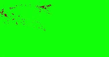 Kan ağır çekimde patladı.