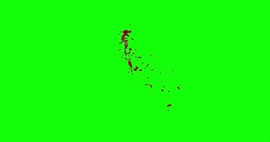 Kan ağır çekimde patladı.