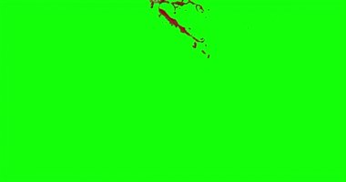 Kan ağır çekimde patladı.