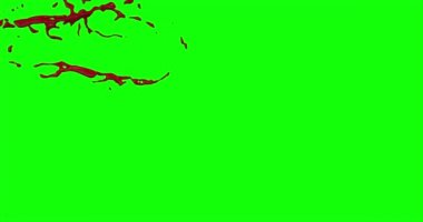 Kan ağır çekimde patladı.