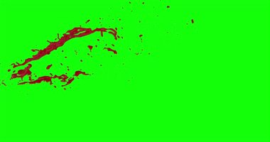 Kan ağır çekimde patladı.