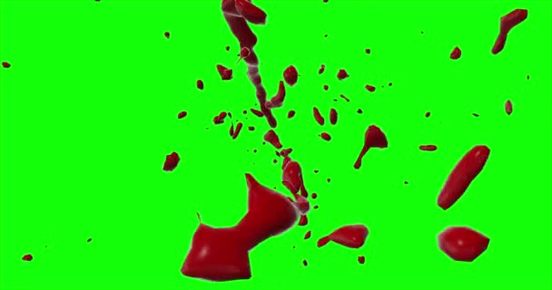 Le sang éclate au ralenti