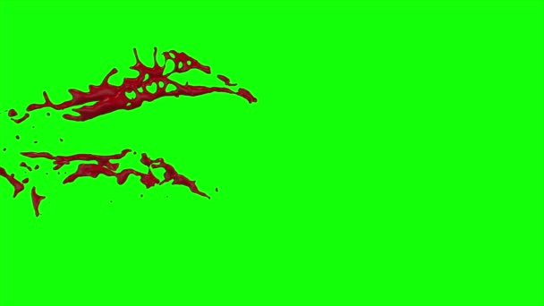 Le sang éclate au ralenti