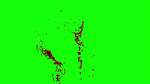 Le sang éclate au ralenti