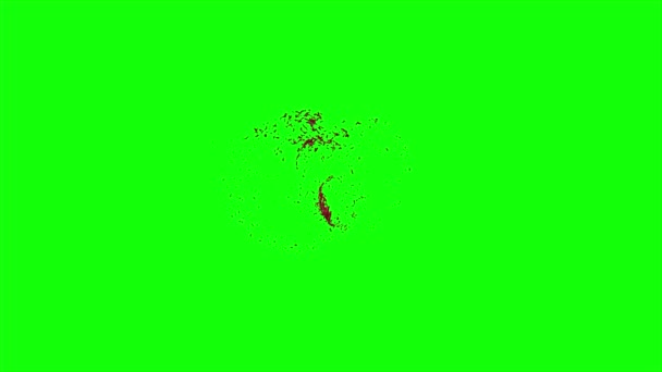 Le sang éclate au ralenti