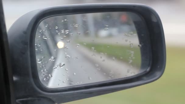 Car Side Mirror — Stock Video