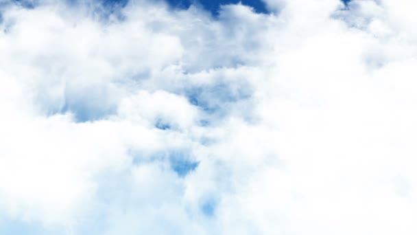 Vol à travers les nuages du ciel 