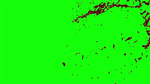 Le sang éclate au ralenti