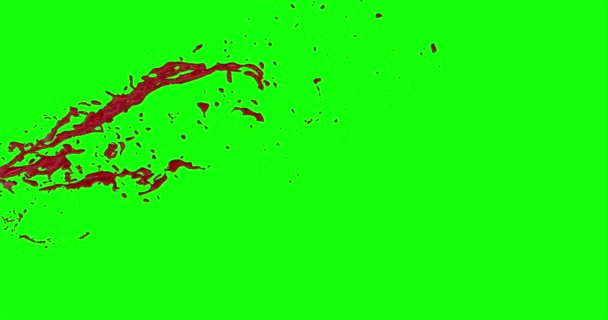 Le sang éclate au ralenti