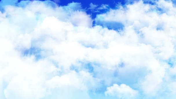 Vol à travers les nuages du ciel 