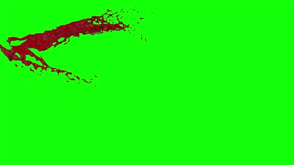 Le sang éclate au ralenti