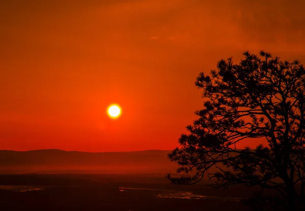 Coucher de soleil au Japon — Photo